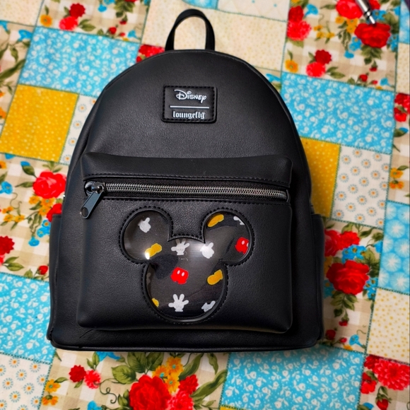 Loungefly Disney Pin Mini Backpack - Picture 1 of 6
